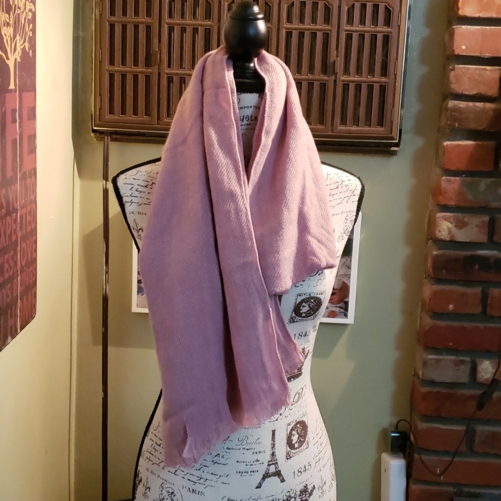 Rose colored scarf